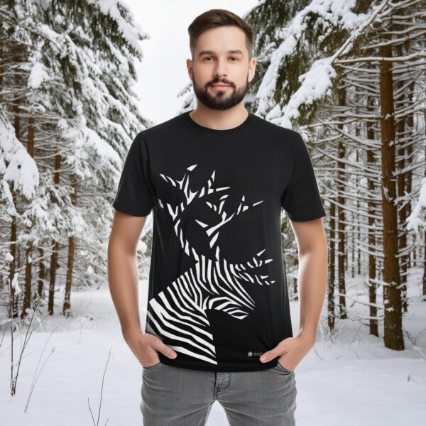 Norrland - Tshirt Ren zebramönster